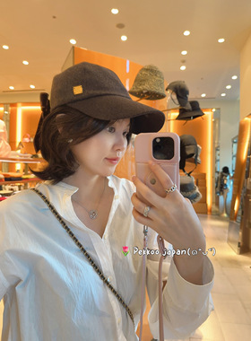 57cm Athena New York 2023秋冬新款 Kelly 百搭蝴蝶结鸭舌帽