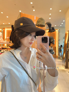 57cm Athena New York 2023秋冬新款 Kelly 百搭蝴蝶结鸭舌帽