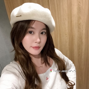 58cm maison kaya COB2407 秋冬时尚简约纯羊毛显脸小贝雷帽