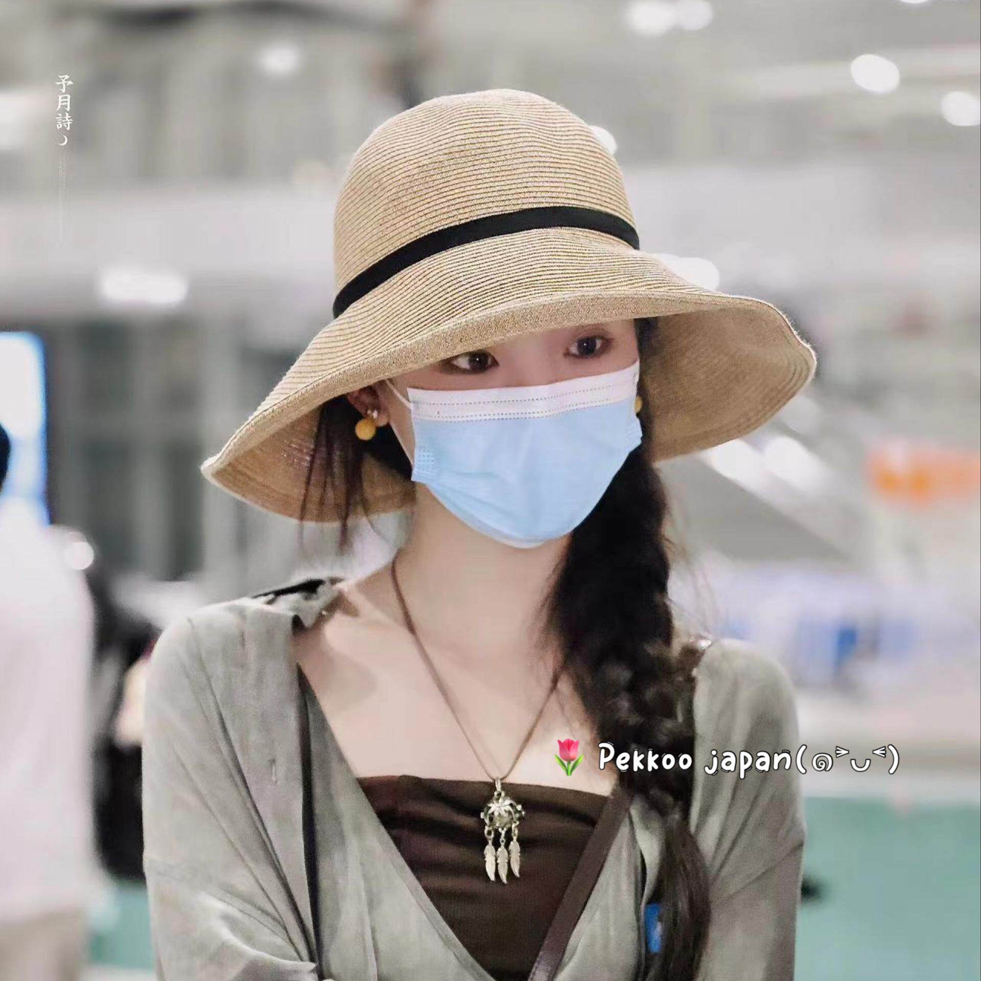 sucrekaya防晒遮阳草帽春夏
