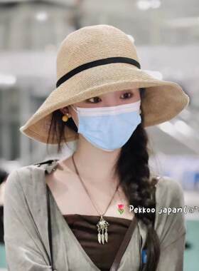 sucrekaya防晒遮阳草帽春夏