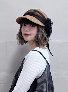 UV防晒 58cm CIRQUTURE CIQ053 甜美遮阳草帽 蕾丝网纱蝴蝶结