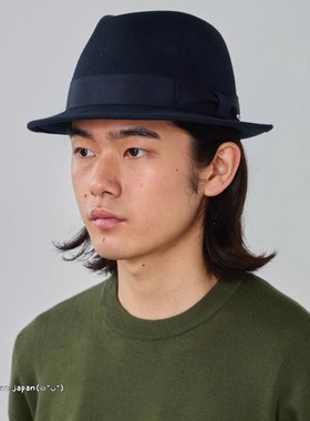 分码 OVERRIDE FELT FEDORA S.BRIM 250090008短帽檐羊毛中折礼帽