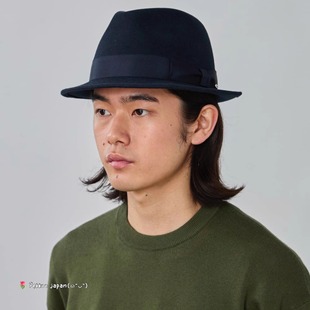 S.BRIM 分码 FEDORA FELT 250090008短帽檐羊毛中折礼帽 OVERRIDE