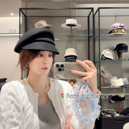 CA4LAHUMANFELT5羊毛鸭舌帽