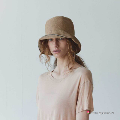 57.5cm mature ha. MPB1-03M 可折叠遮阳防晒草帽 日本制WR paper