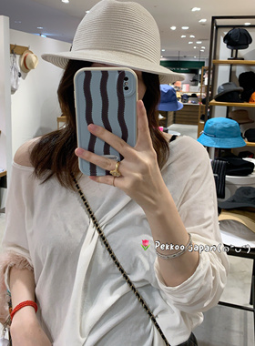 分码 可手洗可折叠 Arth 241021002 Silk 真丝 中折礼帽 遮阳草帽