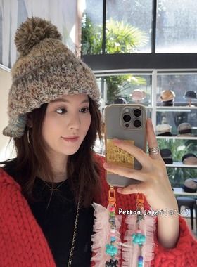 56-60cm CA4LA TKU00438 STRAWBERRY TREE6 可爱护耳针织帽