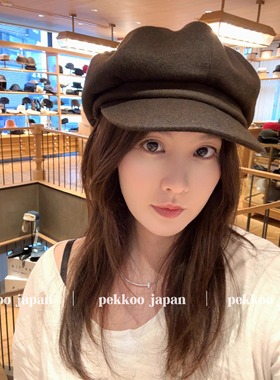 60cm CA4LA DOU02087 ORB CAS 羊毛报童帽 纯色简约百搭 男女同款