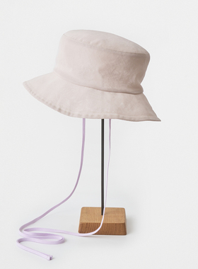 57.5cm mature ha MAS24-32 春夏 纯棉透气平顶渔夫帽 帽檐6.5cm