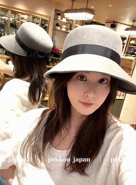 57.5cm CA4LA KTZ02724 SUNNY SIDE UP 甜美蝴蝶结丝带 羊毛礼帽