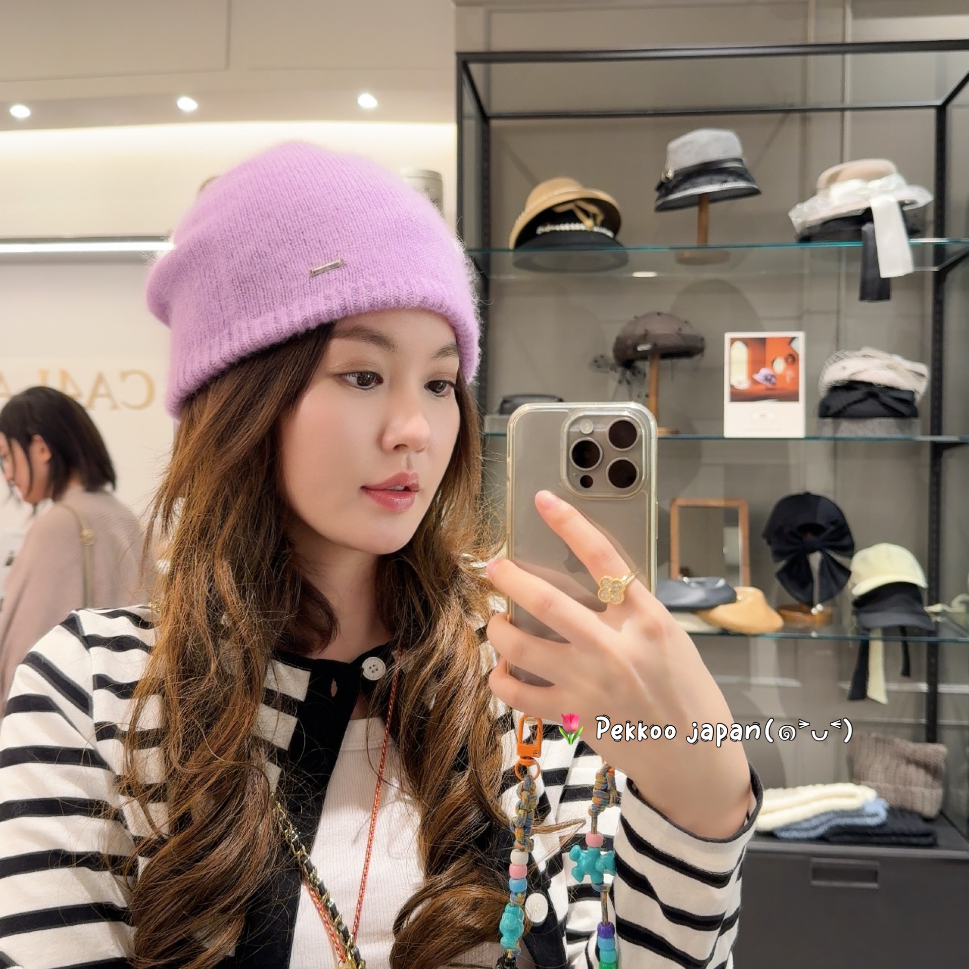 CA4LA简约百搭休闲纯色针织帽