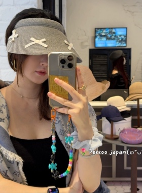 55-58cm CA4LA TOZ00176 VANESSA3 优雅蝴蝶结丝带空顶遮阳帽