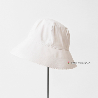 58cm mature ha. MAS26-121 春夏休闲 纯棉宽檐遮阳 圆顶渔夫帽