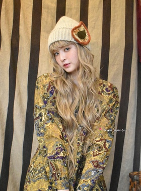 57.5cm Barairo Paisley knit hat  L-008336 秋冬个性装饰针织帽