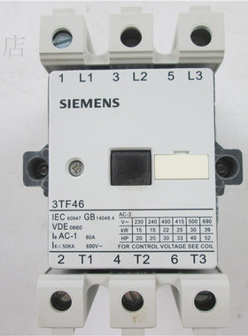 SIEMENS 交流接触器 3TF46 22-0XM0  220V 实物拍摄