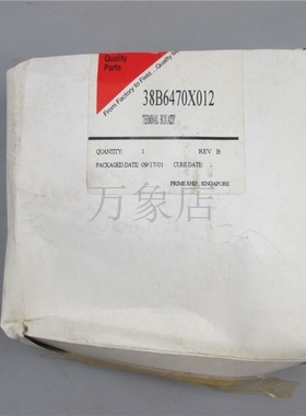 FISHER-ROSEMOUNT终端盒 38B6470X012 实物拍摄 新