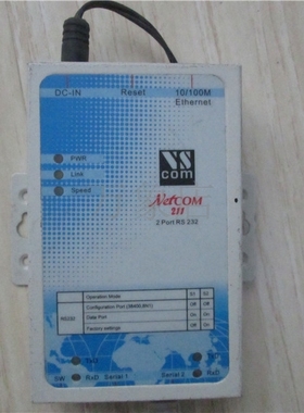 工业级串口服务器 NETCOM-211 转换器 2PORT RS 232 实物拍摄 电