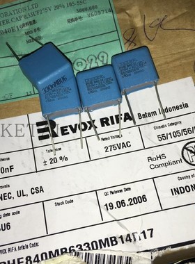 PHE840MB6330MB14R17 薄膜电容器275V330nf 330n 334 X2 RIFA P15
