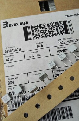 EVOX RIFA MMK5  100V0.047uf 100V47nf  5% 薄膜电容 原装现货