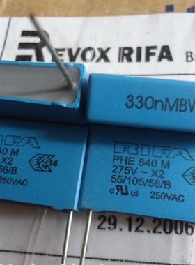 RIFA PHE840M 薄膜电容 0.33UF 275V330nf X2 334  23mm