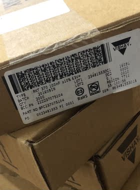 BFC237075104 薄膜电容器0.1uF 104K 100nf  63V  100n Vishay BC