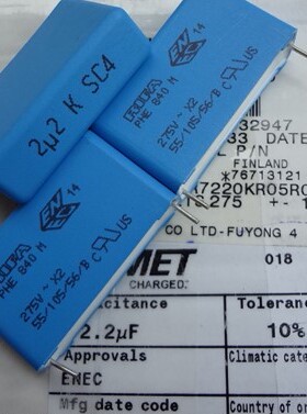 PHE840MR7220KR05R06L2 RIFA PHE840M 薄膜电容 275V2.2UF 38MM