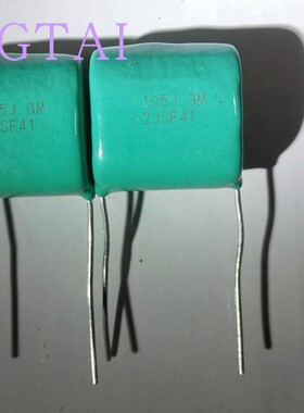 日本 CBB 进口绿色薄膜 高频分频电容 GM 105J 630V1uf  2J 25mm
