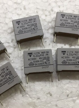威世VISHAY F1778 224 220nf 305V 0.22UF MKP 安规薄膜电容 15MM