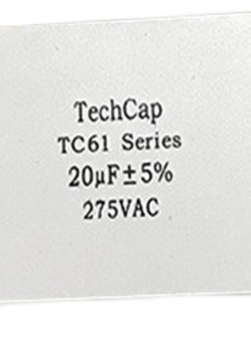 全新原装现货TechCap  Series TC61 275V20UF  4脚薄膜无极电容