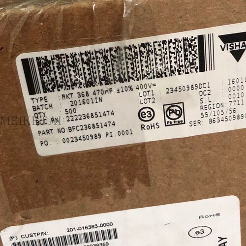 BFC236851474   Vishay / BC MKT368 470nk400v 470nF 薄膜电容器