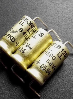 SIKOREL西门子EPCOS B41590 63V 22UF 轴向铜脚发烧音频电解电容