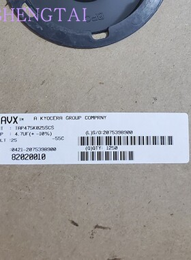 TAP475K025SCS  25V4.7UF   475K 美国 AVX 全新进口直插钽电容