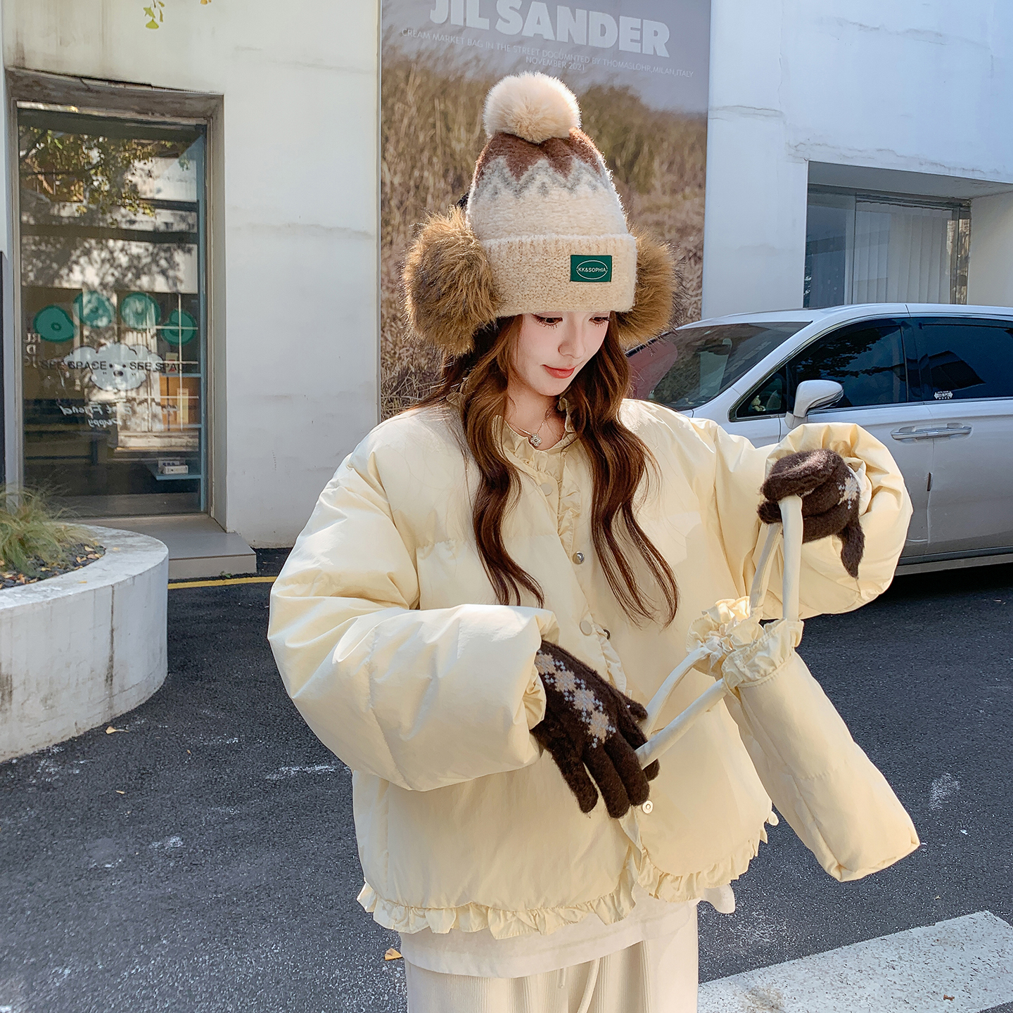 韩系超好看不臃肿女款羽绒服