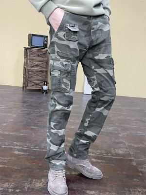 春夏休闲裤男宽松直筒长裤子