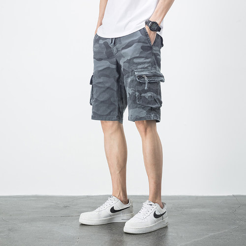 迷彩工装短裤男潮牌ins潮流夏季