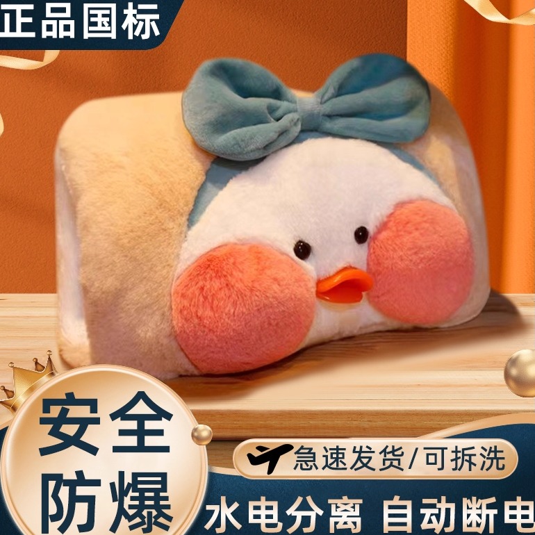 热水袋充电式防爆暖手袋暖手宝宝卡通可爱毛绒电暖宝女学生暖水袋