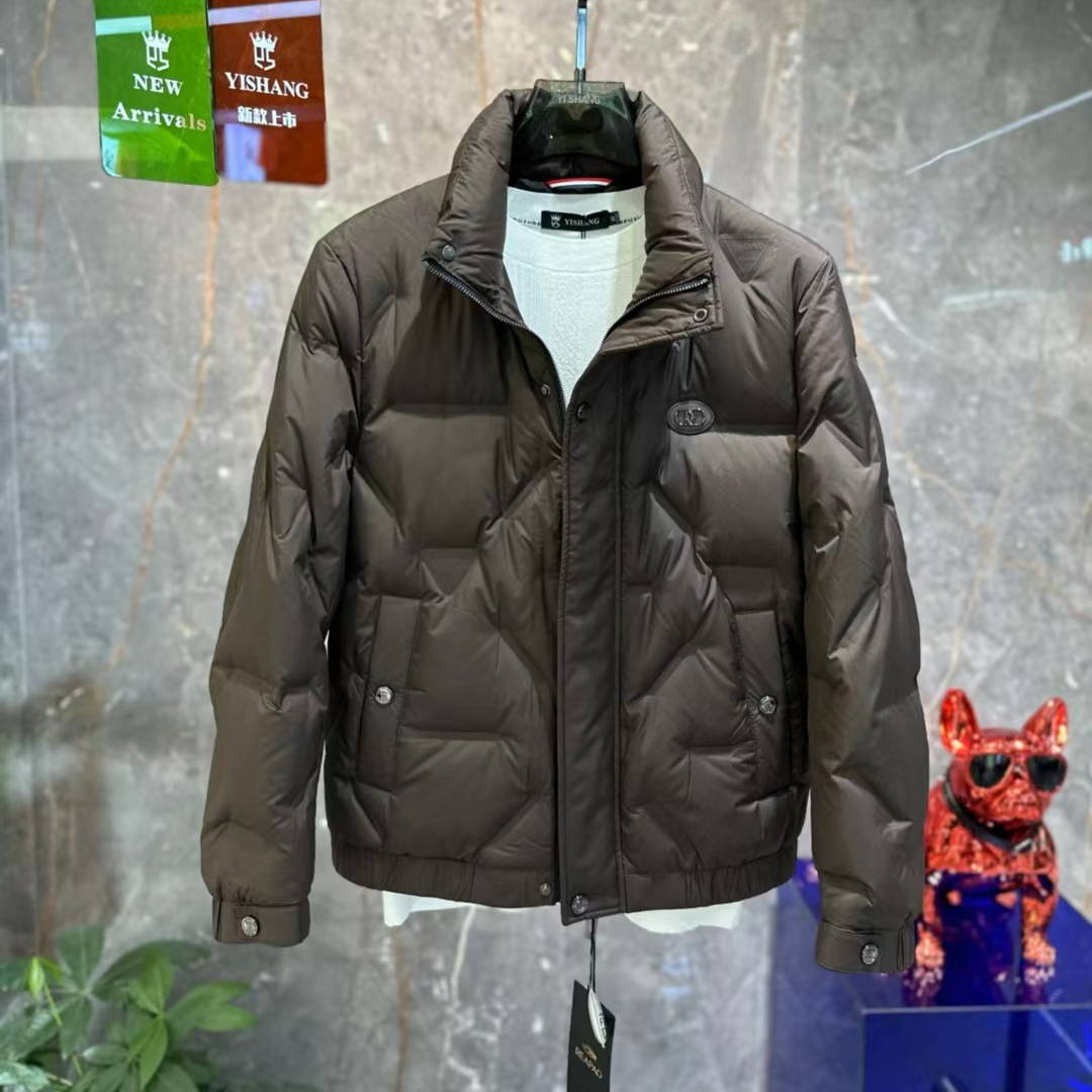 REAPAO潮牌立领羽绒服2025冬季新品欧货高端修身时尚休闲90白鸭绒