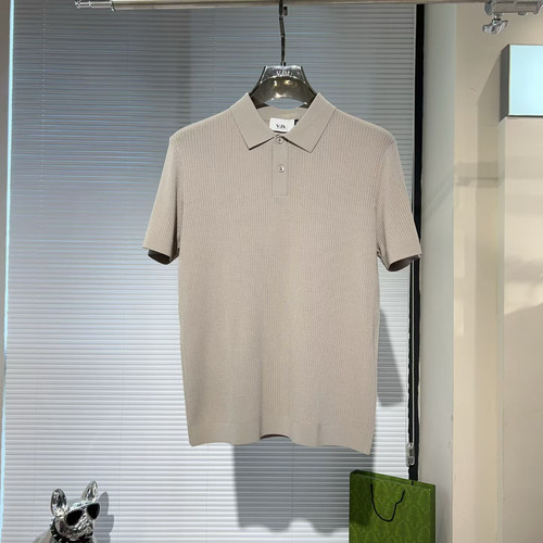 VJM潮牌桑蚕丝伊力特短袖Polo衫2026夏季新品纯色欧货修身休闲男