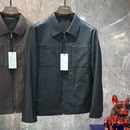 简约休闲 时尚 VJM潮牌翻领蛋白羽绒皮衣外套2025秋冬新品 纯色修身