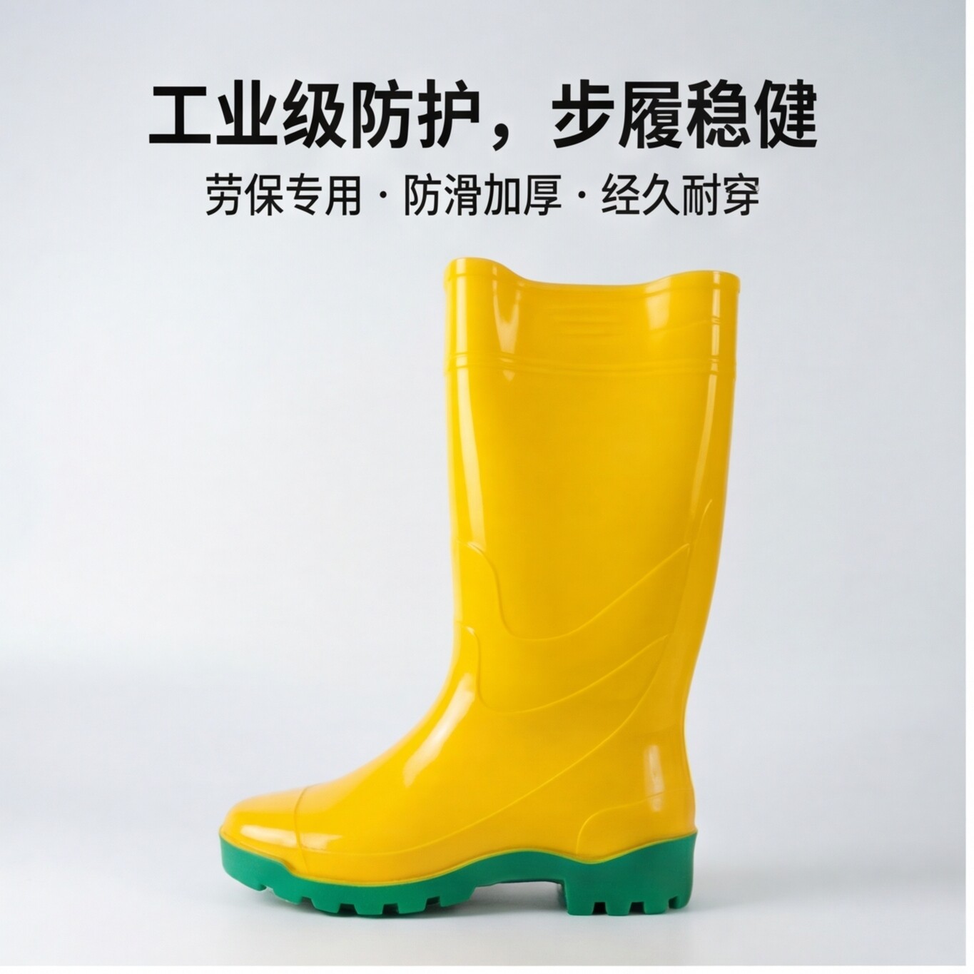 成人防滑防水防酸高筒水鞋雨鞋图片