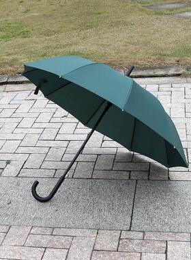 10骨长柄广告伞雨伞定制logo礼品伞订做印字直柄男士大号加固黑色