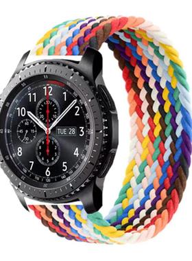 适用华为GT2/3 pro三星watch4/5华米手表编织弹力尼龙表带20/22mm