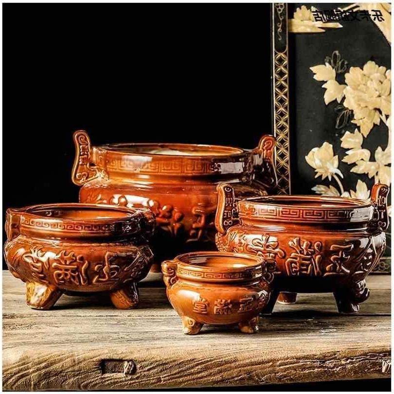 香炉家用供奉供佛祭祀拜祖先室内外陶瓷大号老式烧香插上香碗墓地,餐饮具,茶道/香炉,淘宝优惠券,粉丝福利购,淘宝优惠卷