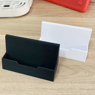 名片盒桌面名片座名片架放卡片的盒子展示架酒店前台商务卡片收纳