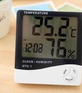 Room LCD Electronic Temperature Humidity Digital Clo温湿度计