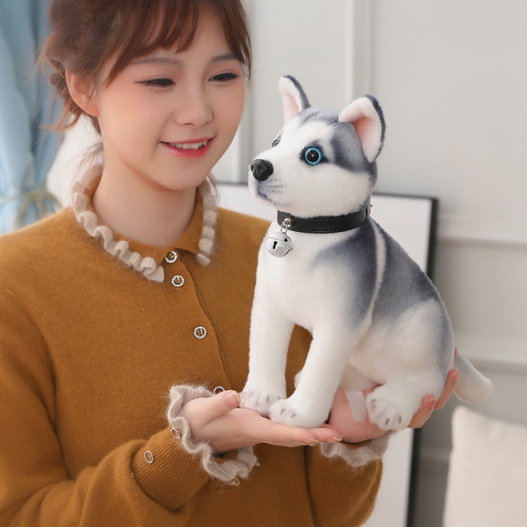 Husky plush toys for children哈士奇公仔二哈儿童毛绒玩具