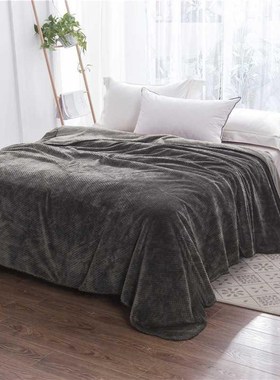 Flannel Fleece Sofa Throw Soft Travel Blanket Warm Bedspread