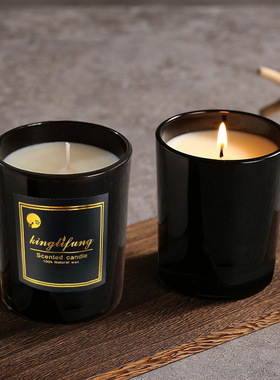 Romantic aromatherapy candle, soy wax glass cup香薰蜡烛