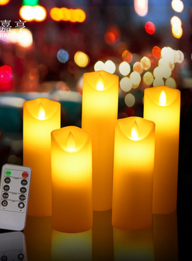 Slant mouth swinging electronic candle light LED light蜡烛灯